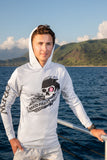 Long Sleeve Sun Shirt Scoop Neck UPF 50/ Aluminum Men's