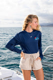 Long Sleeve Performance T-Shirt/ Navy Blue